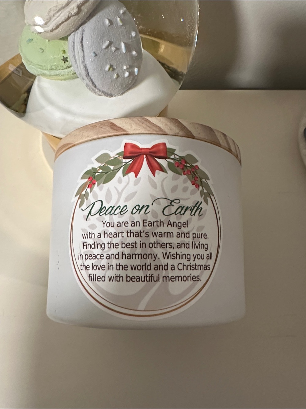 Earth Angel Candle New "Peace of Earth" New